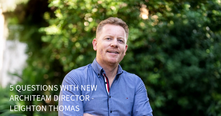5 QUESTIONS WITH NEW ARCHITEAM DIRECTOR - LEIGHTON THOMAS